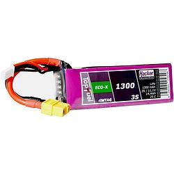 Foto van Hacker lipo accupack 11.1 v 1300 mah aantal cellen: 3 25 c softcase xt60