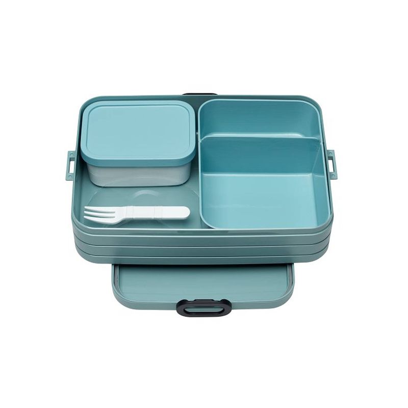 Foto van Mepal lunchbox bento large 17 x 25,5 x 6,5 cm groen