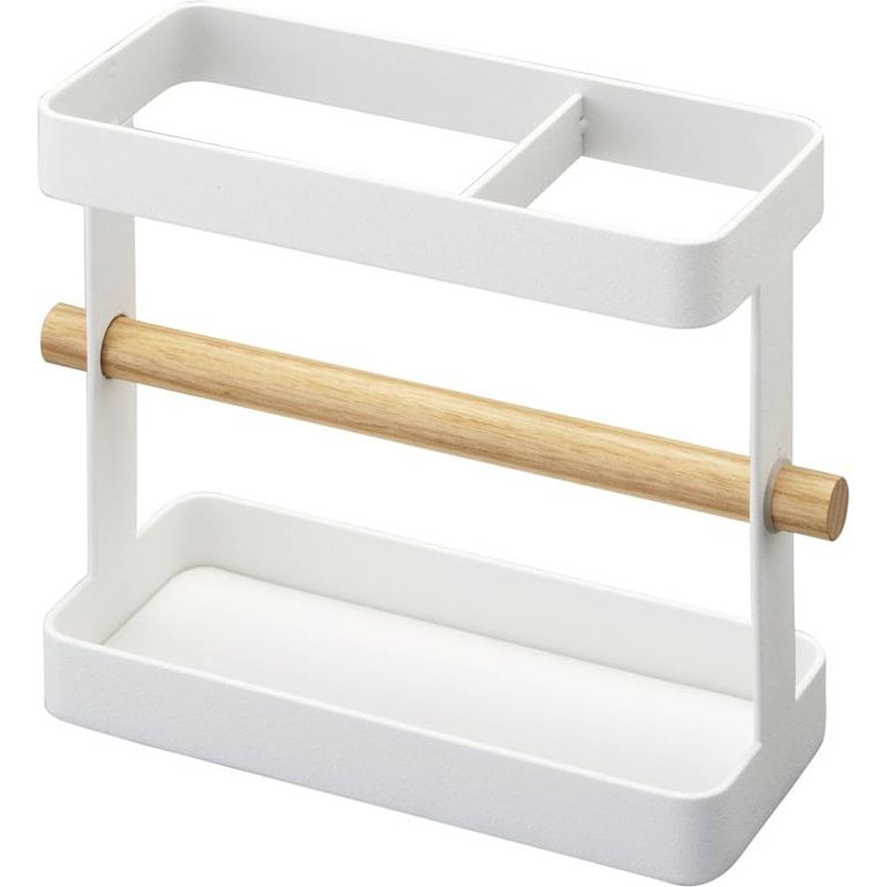 Foto van Yamazaki kitchen tool stand - tosca - white