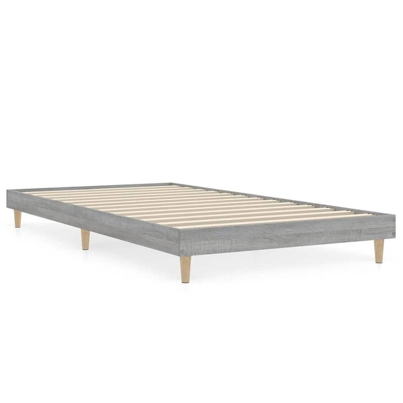 Foto van Vidaxl bedframe bewerkt hout grijs sonoma eikenkleurig 90x200 cm