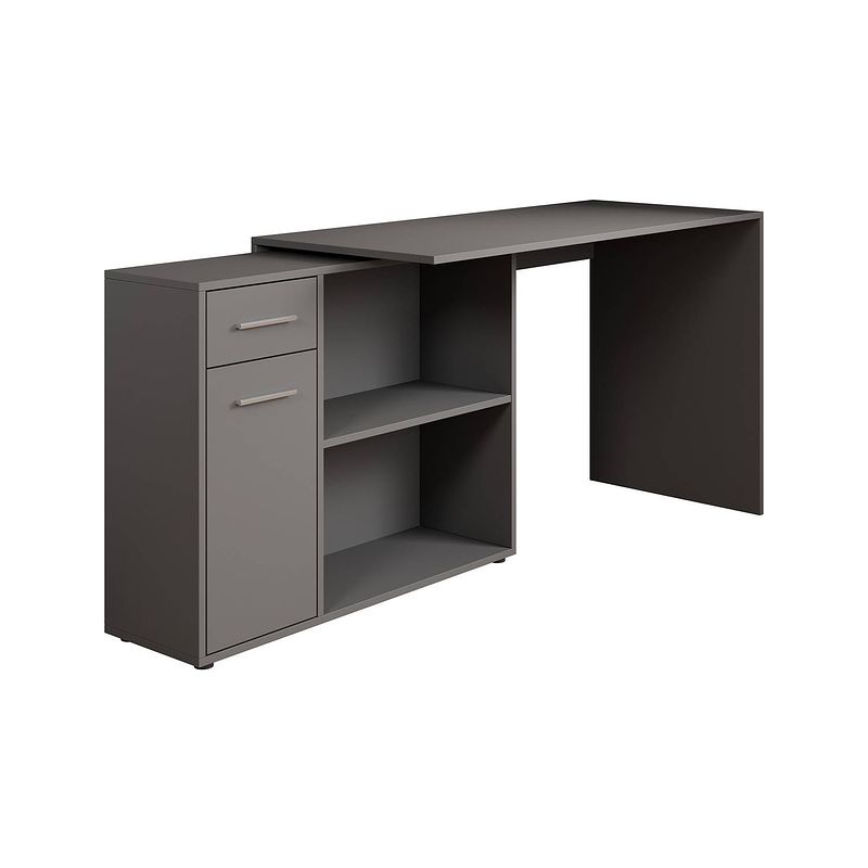 Foto van Meubella bureau nomi - grijs - 120 cm