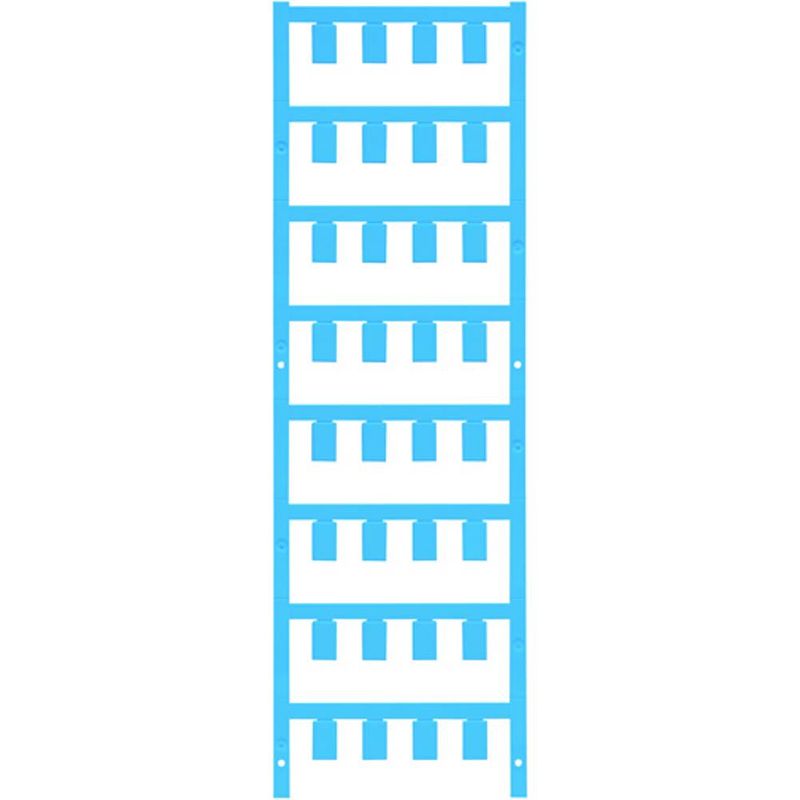Foto van Weidmüller 1919630000 sf 5/12 neutral bl v2 kabelmarkering montagemethode: vastklemmen markeringsvlak: 7.40 x 12 mm blauw aantal markeringen: 160 160 stuk(s)
