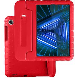 Foto van Basey lenovo m10 fhd plus (2e generatie) kinderhoesje foam case hoesje cover hoes - rood