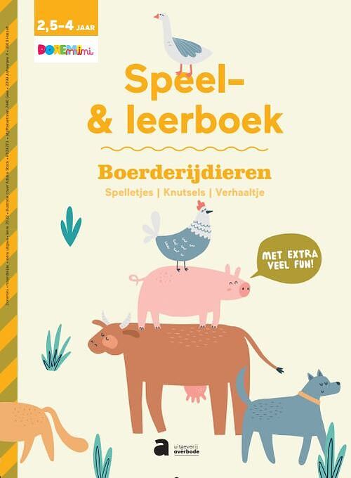 Foto van Speel- en leerboek - boerderijdieren - paperback (9789464450439)