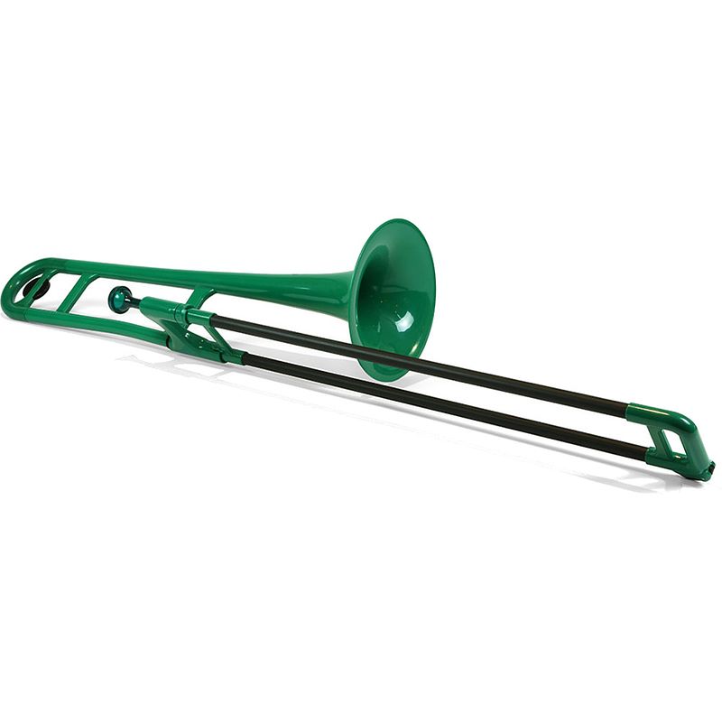 Foto van Jiggs pbone bb tenor trombone groen met tas