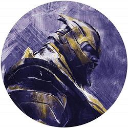 Foto van Komar avengers painting thanos vlies zelfklevend fotobehang 125x125cm rond