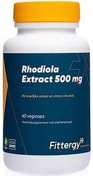 Foto van Fittergy rhodiola extract 500mg capsules