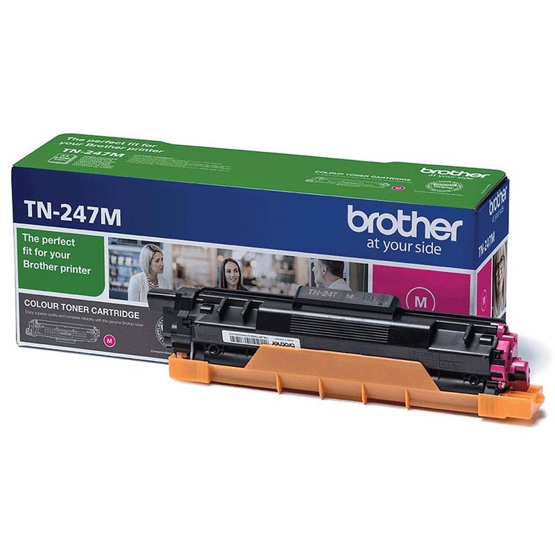 Foto van Brother toner, 2.300 pagina'ss, oem tn-247m, magenta 4 stuks