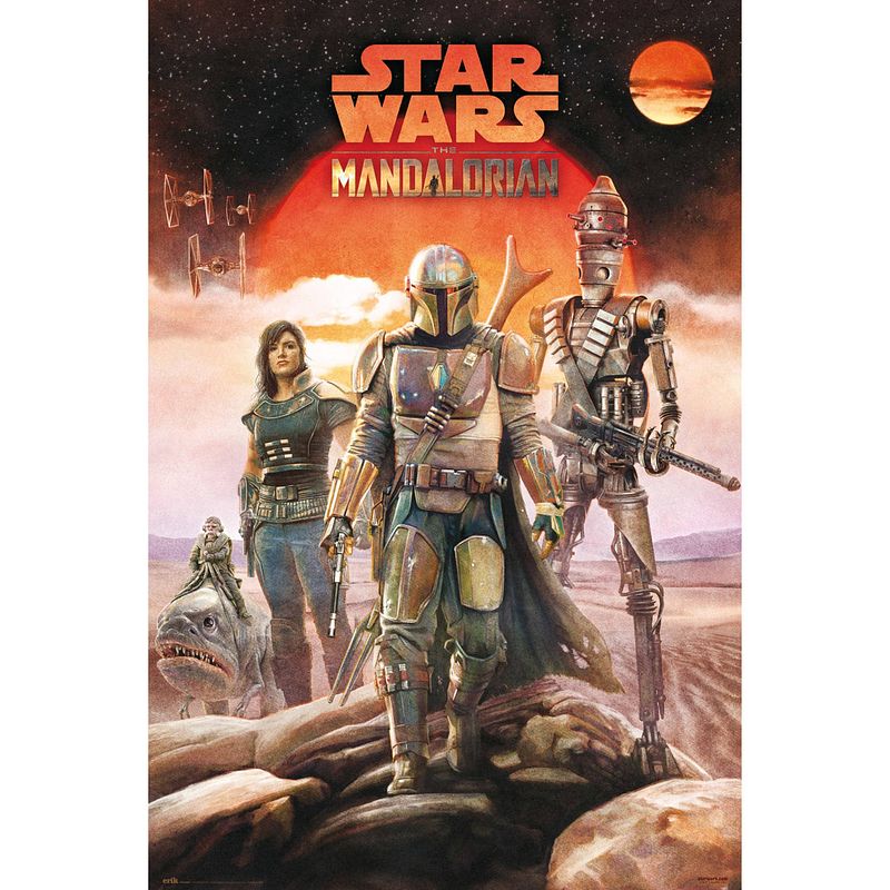 Foto van Grupo erik star wars the mandalorian crew poster 61x91,5cm