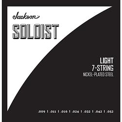 Foto van Jackson soloist strings 7-string light .009-.052 snarenset voor 7-snarige elektrische gitaar