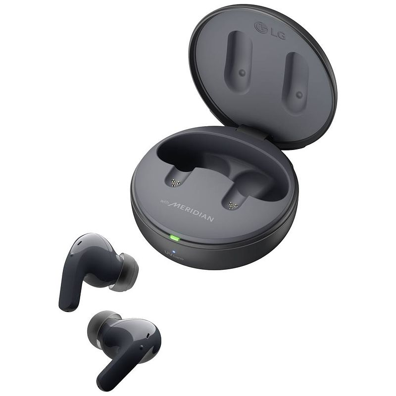 Foto van Lg electronics tone free dt60q in ear oordopjes bluetooth stereo zwart noise cancelling oplaadbox