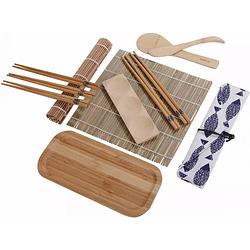 Foto van Kinghoff 1704 - sushi kit. sushi maken - bamboe