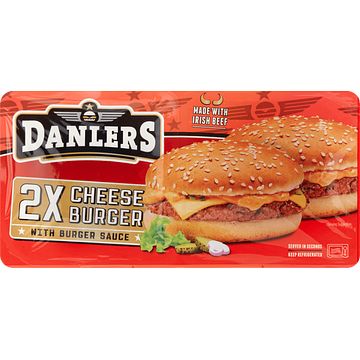 Foto van Danlers cheese burger 2 stuks 275g bij jumbo