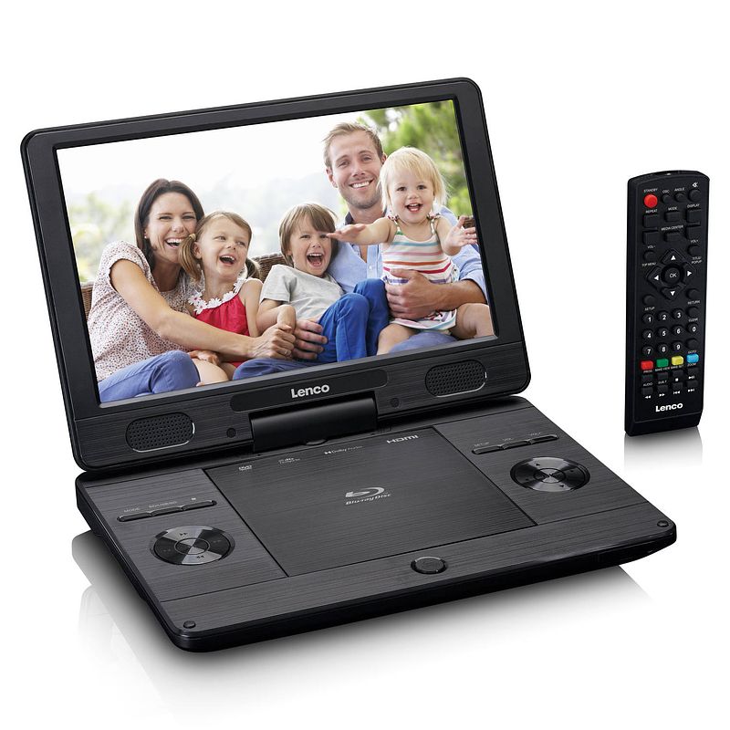 Foto van Draagbare 11.5"" blu-ray - dvd speler met usb en sd lenco brp-1150bk zwart