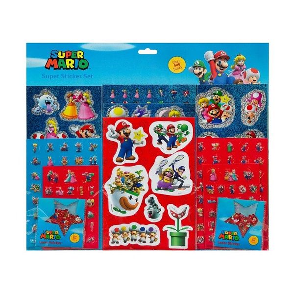 Foto van Stickerset super mario 500-delig