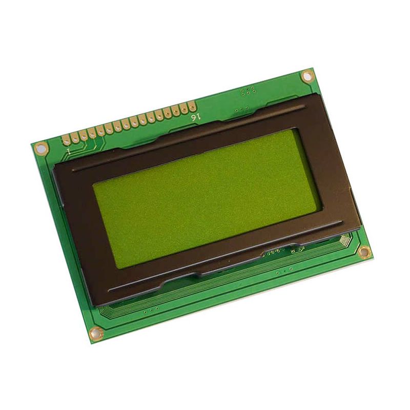 Foto van Display elektronik lc-display zwart geel-groen (b x h x d) 87 x 60 x 13.5 mm dem16481syh-ly-cyr