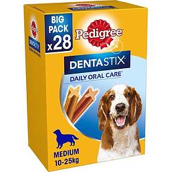 Foto van Pedigree dentastix medium kauwstaaf gebitsverzorgende hondensnack 28 stuks bij jumbo