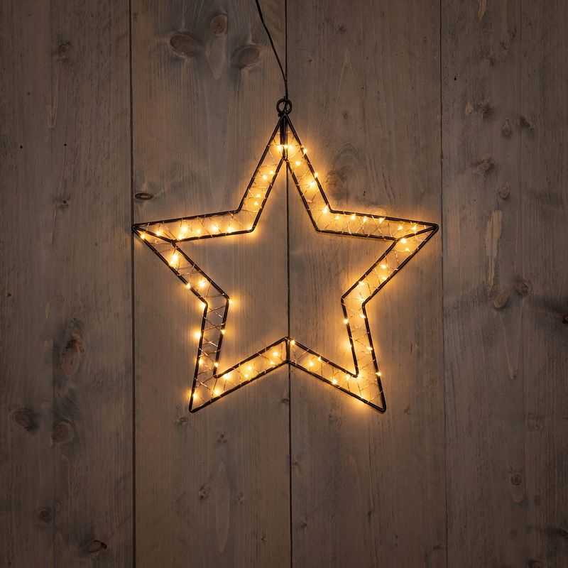 Foto van Anna'ss collection - b.o.t. outdoor black star 40x40,5 cm60led classic