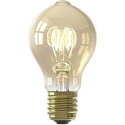 Foto van Led filament standaardlamp dimbaar - goud - e27 - 5.5w - 470lm - leen bakker