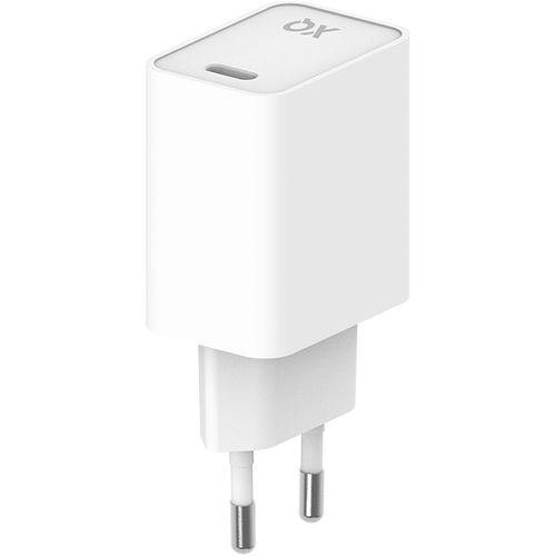 Foto van Xqisit adapter travel charger usb-c 20w usb-c (wit)