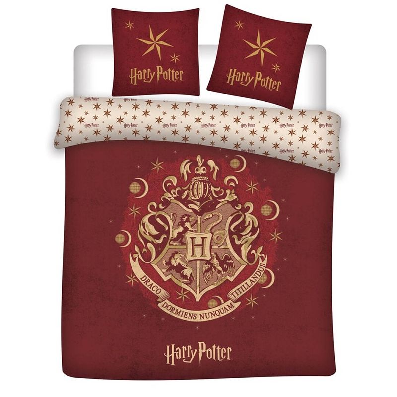 Foto van Harry potter dekbedovertrek wizzard - tweepersoons - 200 x 200 cm - polyester