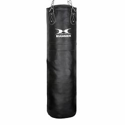 Foto van Hammer boxing bokszak premium, leder, 120x35 cm