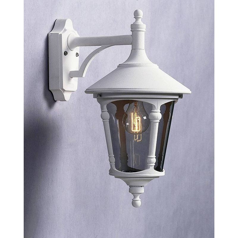 Foto van Konstsmide virgo down 568-250 buitenlamp (wand) spaarlamp, led e27 100 w wit