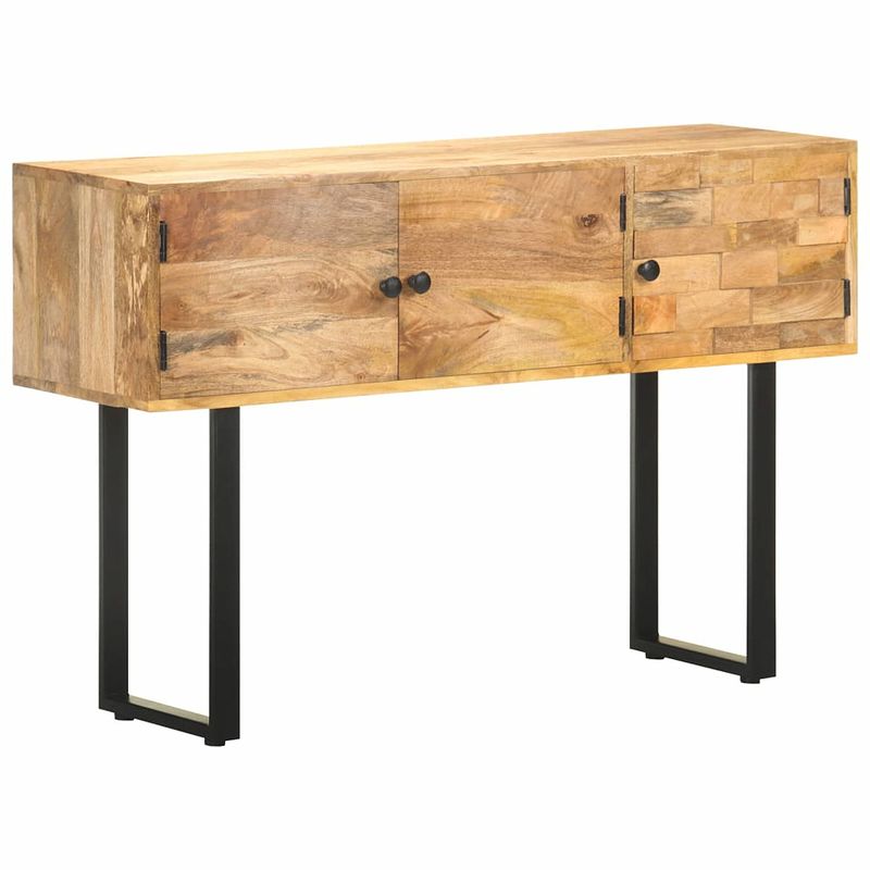 Foto van Vidaxl dressoir 116x35x75 cm massief mangohout