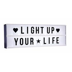 Foto van Deco lichtbak met letters 50 x 15 cm - lichtbakken