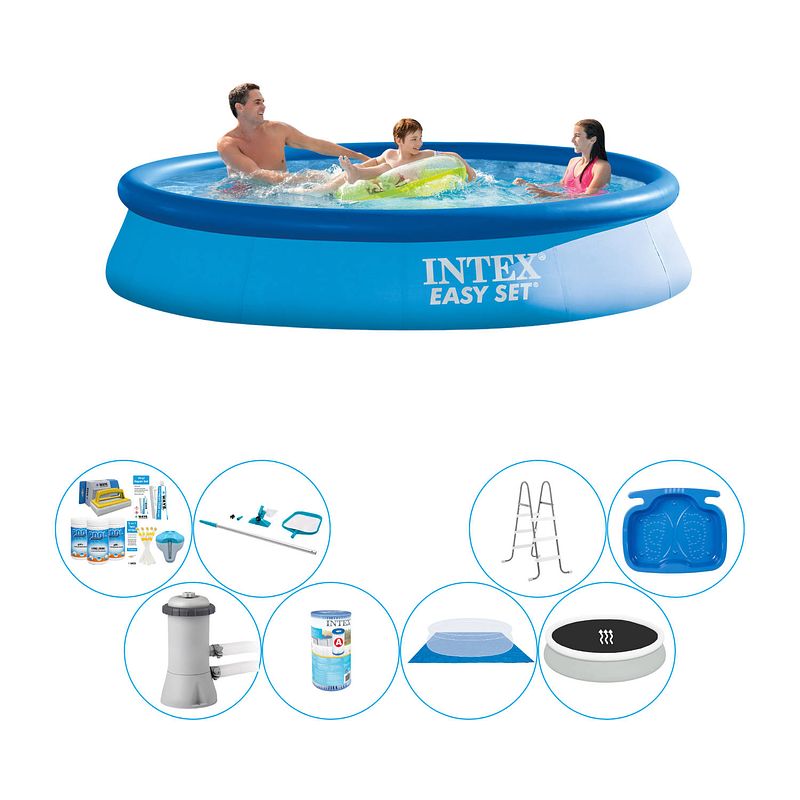 Foto van Deluxe zwembad deal - intex easy set rond 366x76 cm