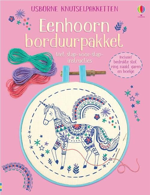 Foto van Eenhoorn borduurpakket - paperback (9781474959346)