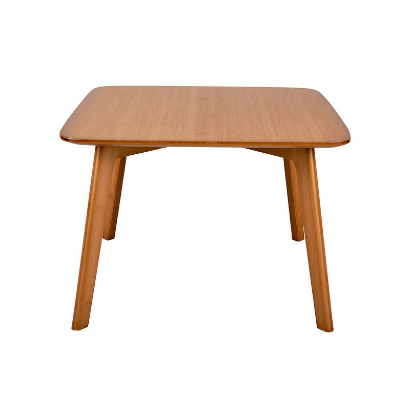 Foto van Leitmotiv - side table bamboo square - donker hout