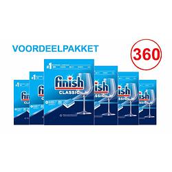 Foto van Finish classic vaatwastabletten megavoordeelverpakking - 6 x 60 tabs - jaarpakket