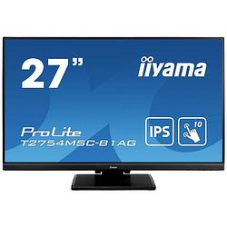 Foto van Iiyama prolite t2754msc-b1ag led-monitor 68.6 cm (27 inch) energielabel f (a - g) 1920 x 1080 pixel full hd 4 ms vga, hdmi, audio-line-in, usb 3.0 ips led