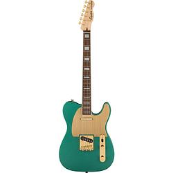 Foto van Squier 40th anniversary telecaster gold edition il sherwood green metallic elektrische gitaar