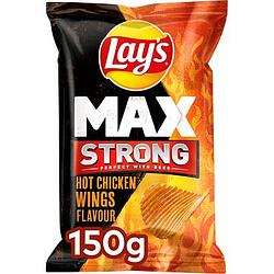 Foto van Lay's max strong hot chicken wings chips 150gr bij jumbo