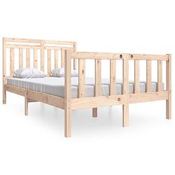 Foto van Vidaxl bedframe massief hout 120x190 cm 4ft small double