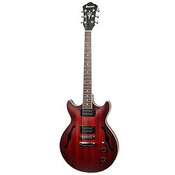 Foto van Ibanez am53 artcore sunburst red flat