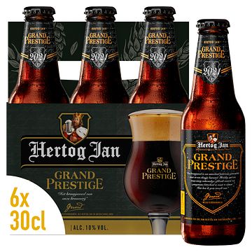 Foto van 2e halve prijs | hertog jan grand prestige bier flessen 6 x 300ml aanbieding bij jumbo