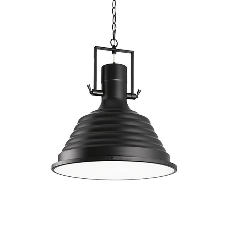 Foto van Ideal lux - fisherman - hanglamp - metaal - e27 - zwart