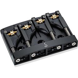 Foto van Schaller 3d-4 black basgitaar brug met verstelbare string spacing