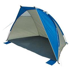 Foto van High peak strandtent mallorca uv40 119 x 230 x 130 cm grijs/blauw