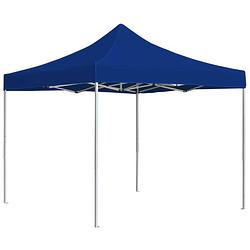 Foto van Vidaxl partytent professioneel inklapbaar 2x2 m aluminium blauw