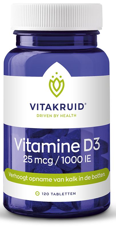 Foto van Vitakruid vitamine d3 25 mcg tabletten