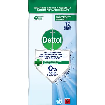 Foto van Dettol hygienische doekjes maxi hygiene pack 72 stuks bij jumbo