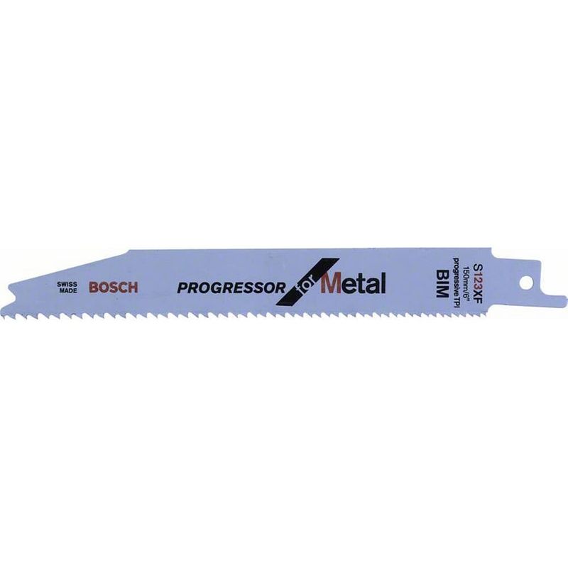 Foto van Bosch accessories 2608654402 reciprozaagblad s 123 xf, progressor for metal, verpakking van 5 stuks 5 stuk(s)