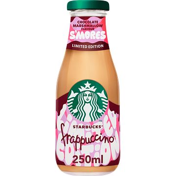 Foto van Starbucks frappuccino coffee drink chocolate marshmallow flavour s'smores limited edition 250ml bij jumbo