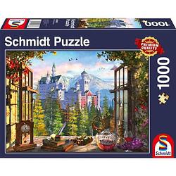 Foto van Schmidt spiele puzzel sprookjeskasteel uitzicht, 1000 stuks