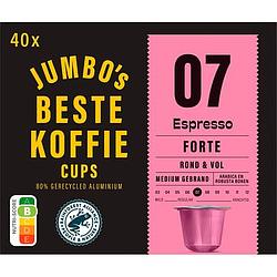 Foto van Jumbo'ss espresso forte koffiecups 40 stuks