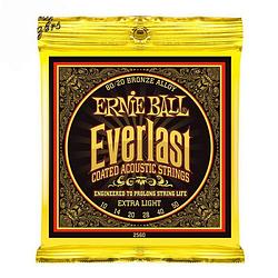 Foto van Ernie ball 2560 everlast coated bronze extra light snarenset